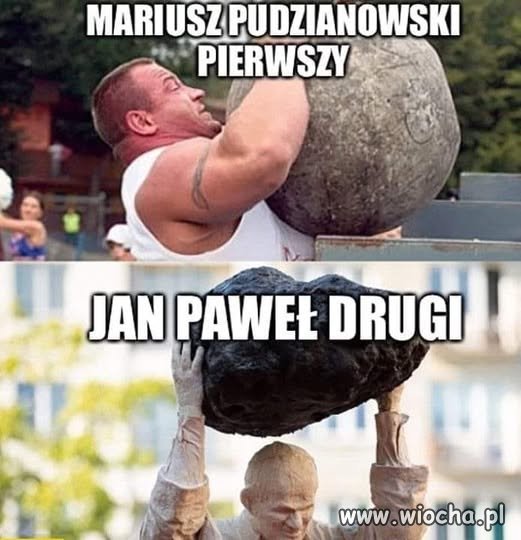 Pudzian w wersji papieskiej