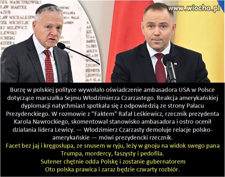 Pajac rezydencki na kolanach przez Trumpem.