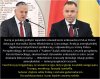 Pajac rezydencki na kolanach przez Trumpem.