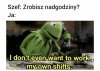 Mi się nawet na te 8 godzin nie chce przychodzić