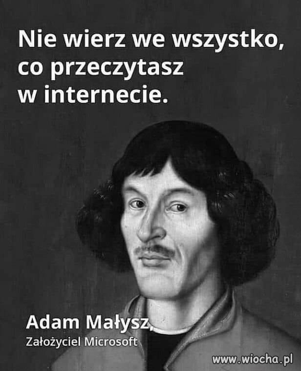 Adam Małysz, mistrz internetu!