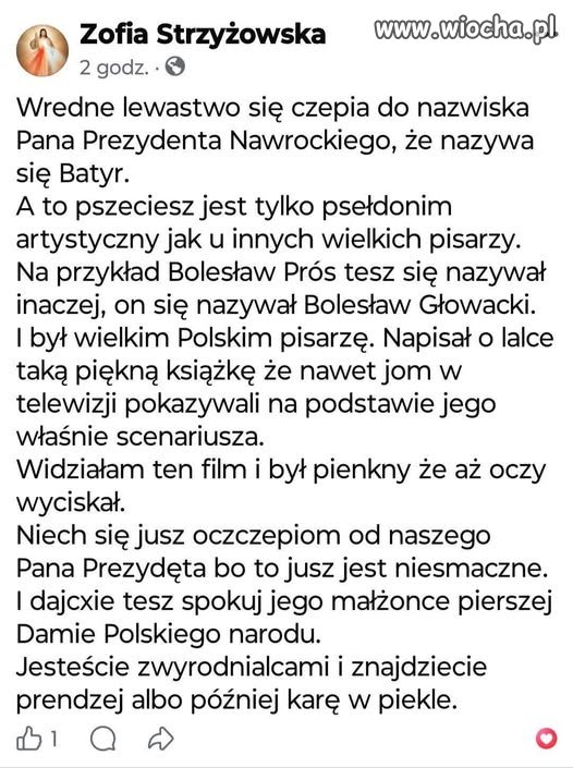 Zośka dyletantka.
