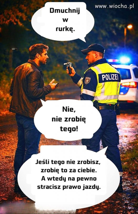 Polska policja w akcji