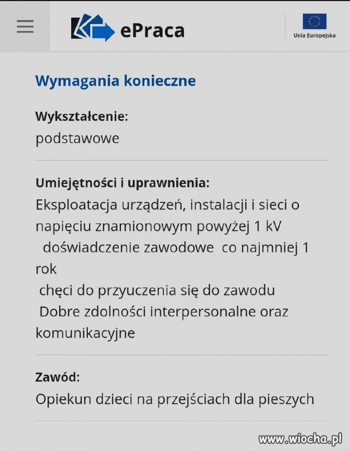 To trochę duże wymagania