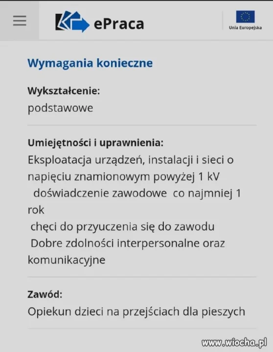 To trochę duże wymagania