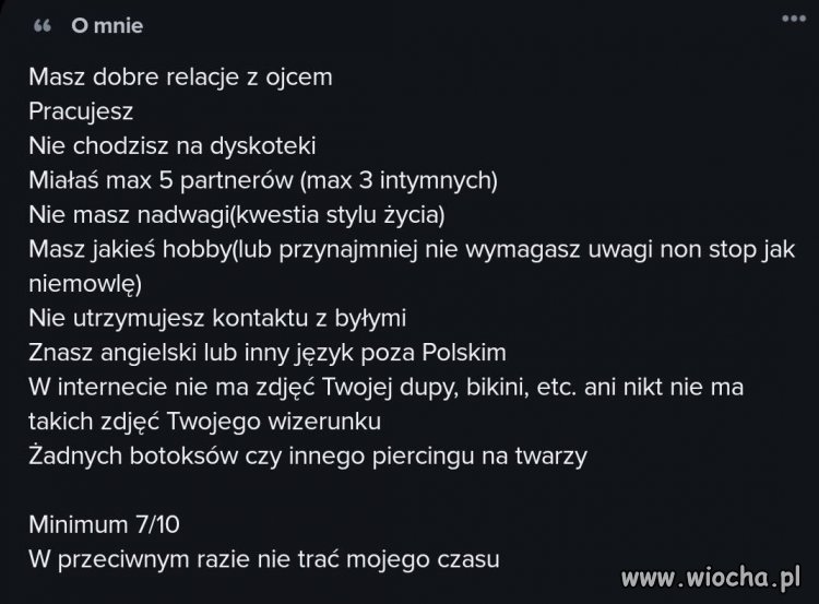 Szukamy kobiety dla kolegi. Zamieszczamy wymagania