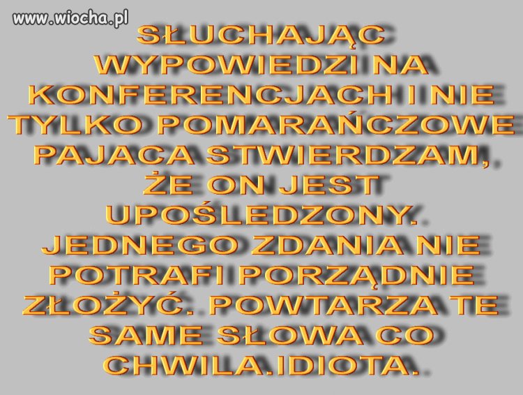 Pomarańczowy ma a kuku