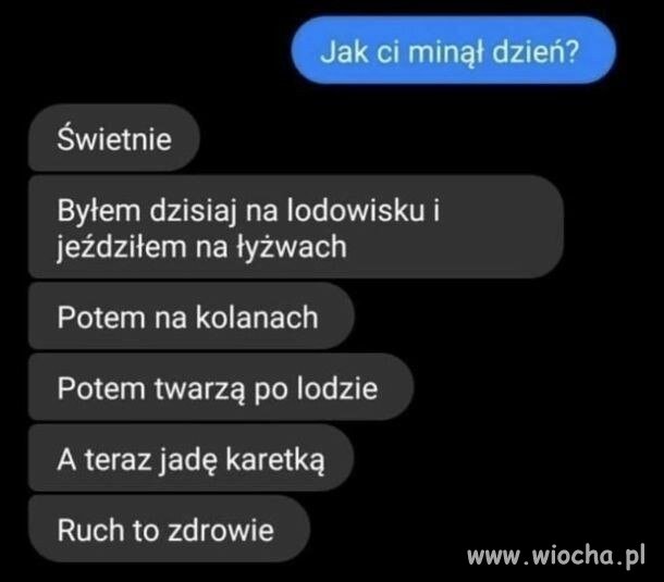Typowy zimowy dzień