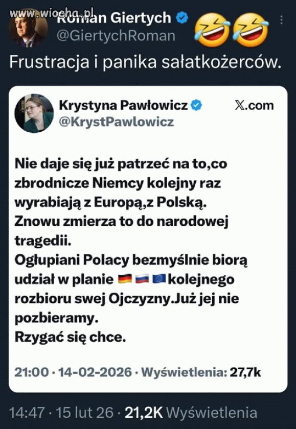 U Krychy bardzo stabilnie