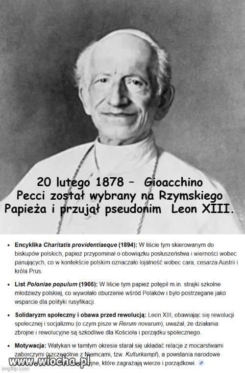 Leon XIII  - papież który namawiał