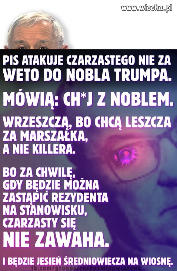 Jarku, nie wychodź z tego łóżka. Nie masz już marszałka Leszcza2050.