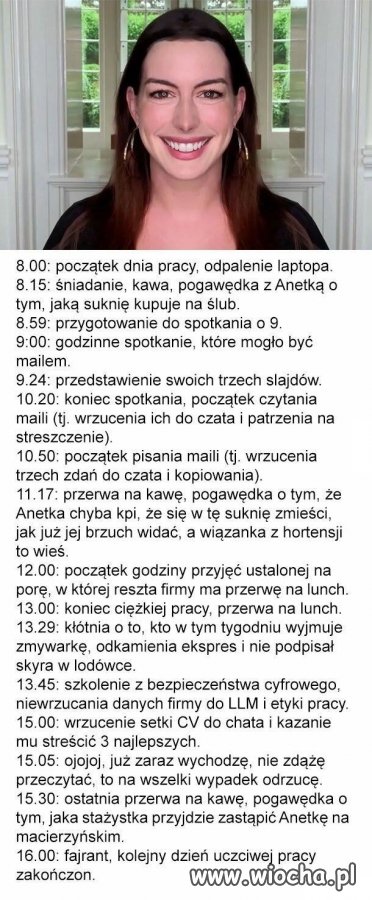 Zazdroszczę takiej pracy