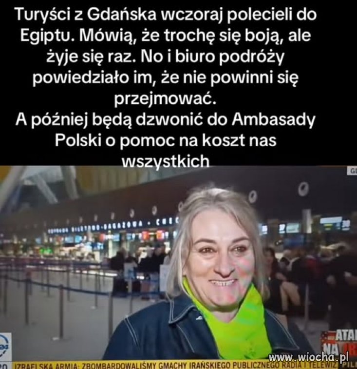A później taki jeden, żąda od rządu wysłania samolotu po ''uwięzionych'' rodaków?