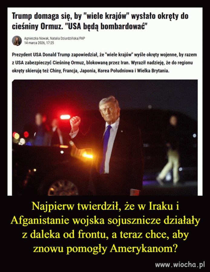 Niech szuka głupszych od siebie w USA