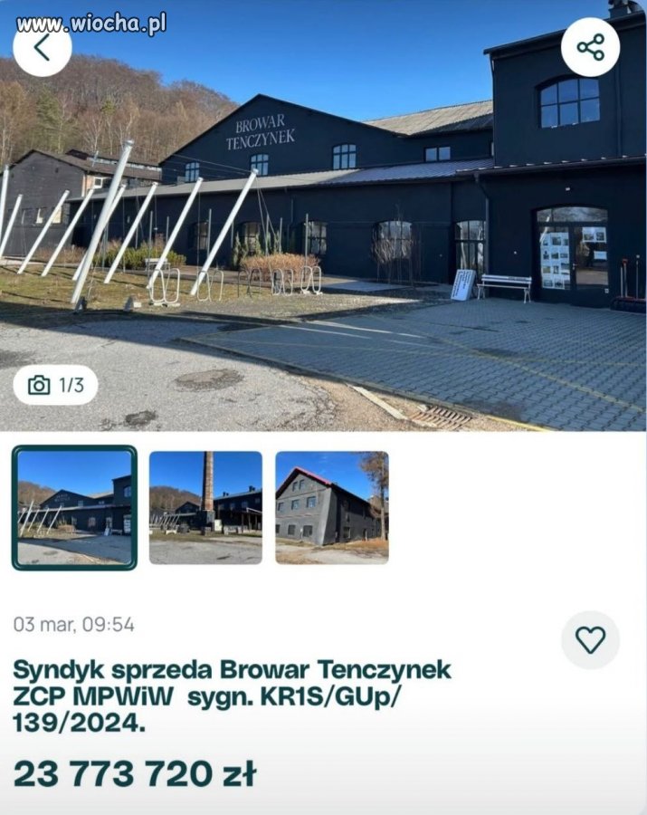 Syndyk wystawił na OLX browar, którego właścicielem był Janusz Palikot