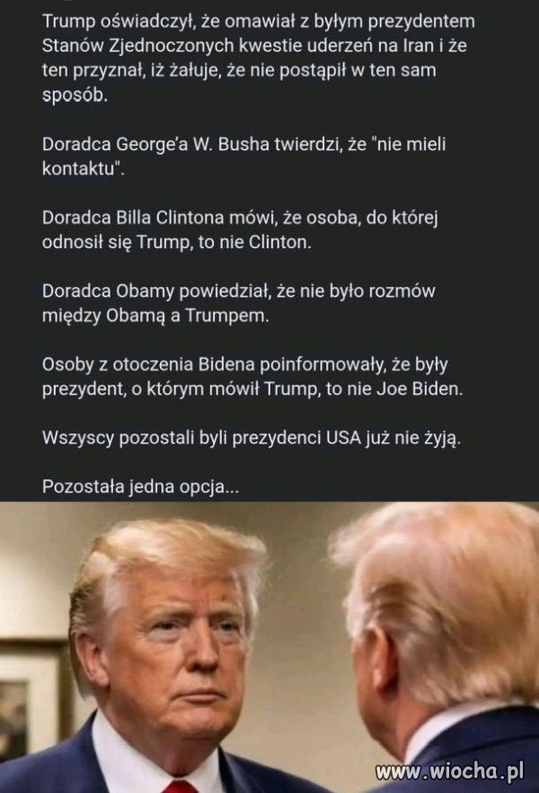 Trump prawie jak batyr 