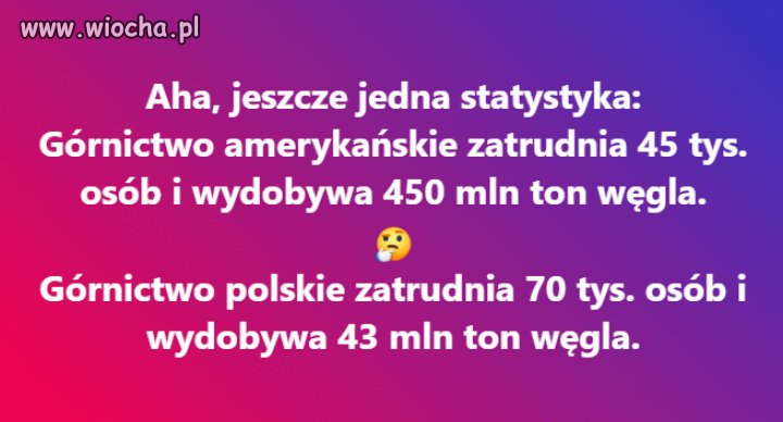 Tyle w temacie górnictwa w Polsce