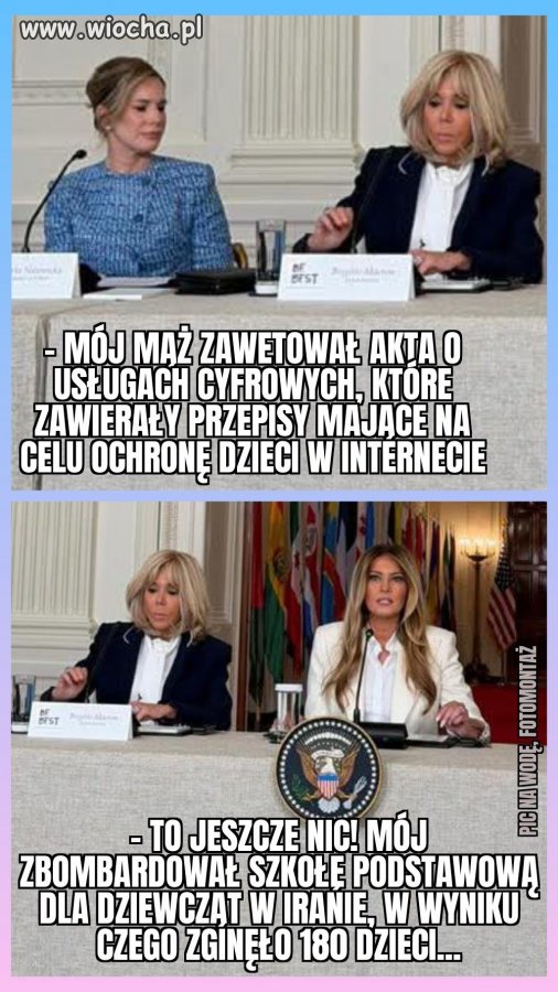 Echa wizyty 1 damy za oceanem