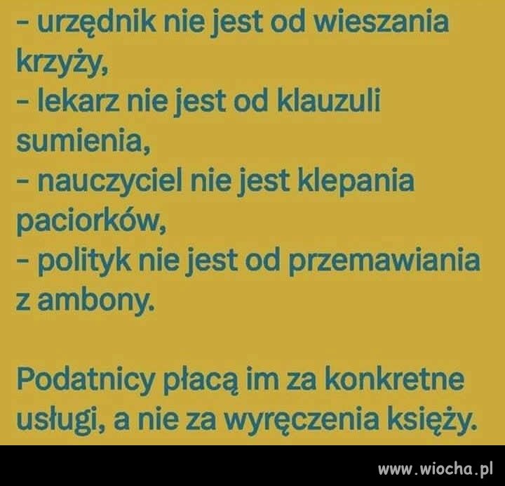 Tak być powinno!