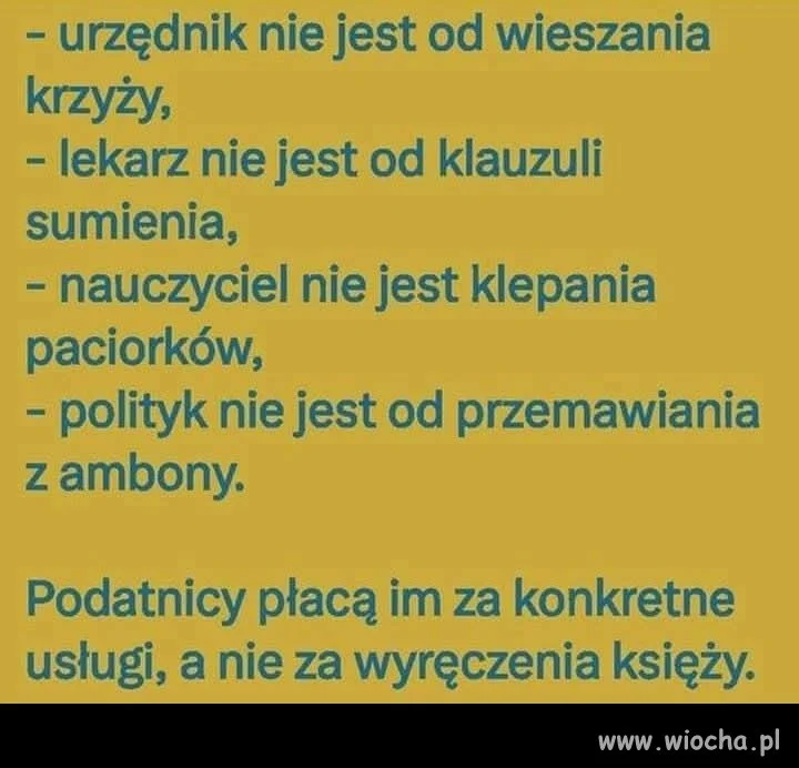 Tak być powinno!