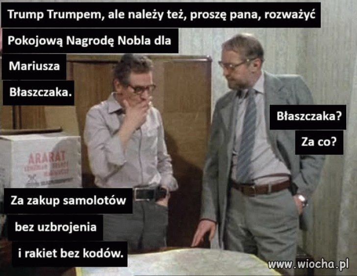 Błaszczak to wybitny debil