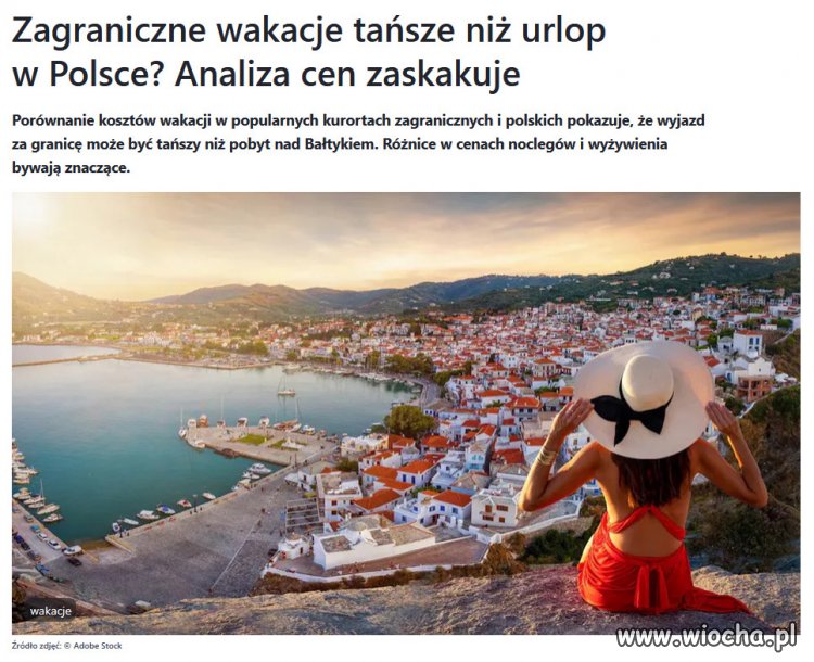 Zagraniczne kierunki oferują niższe ceny niż niż polskie miasta
