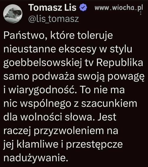 PIS-owscy słuchacze...