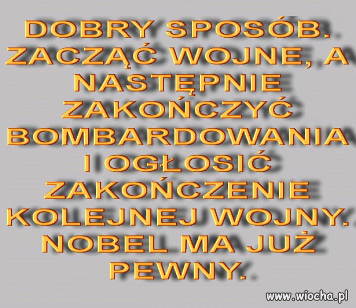 Ten Nobel mu się po prostu należy