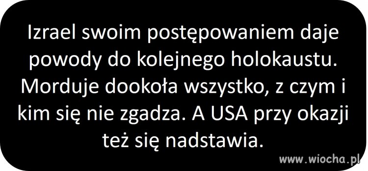 Tak oceniając działania Izraela samo się narzuca