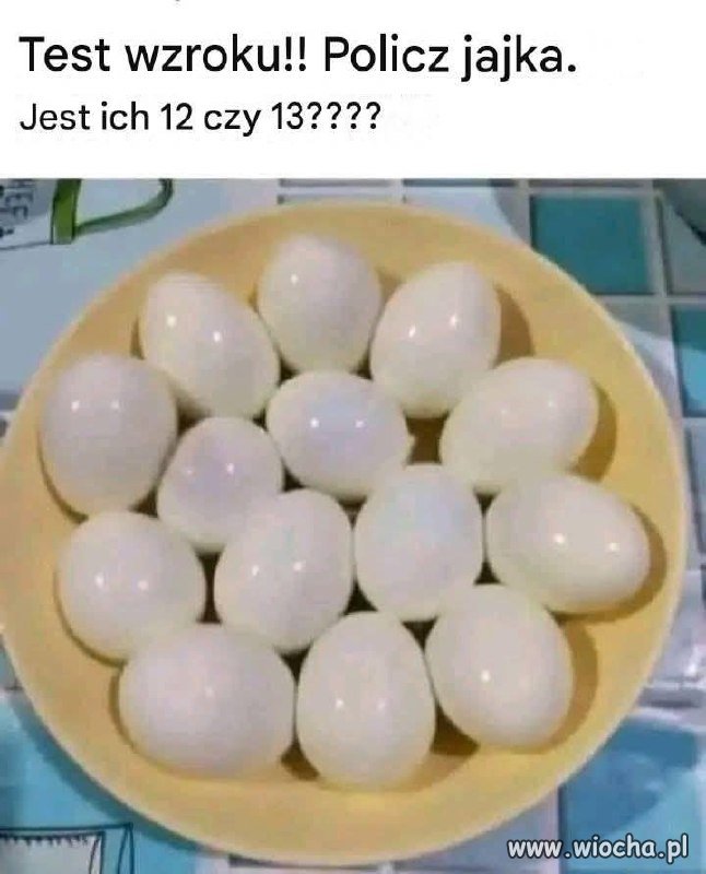 Test wzroku, policz jajka!