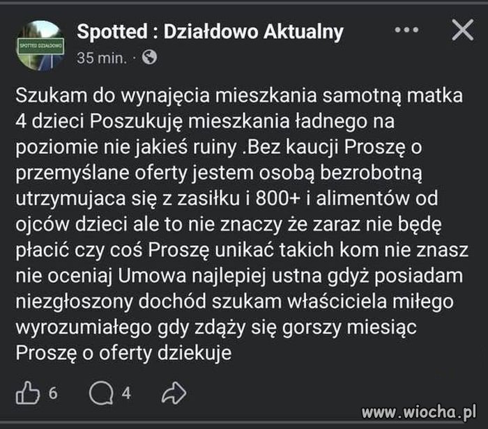 Taka okazja tylko brać ta lokatorkę 