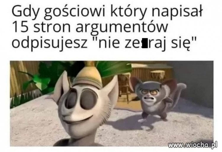 Walka na argumenty wygrana