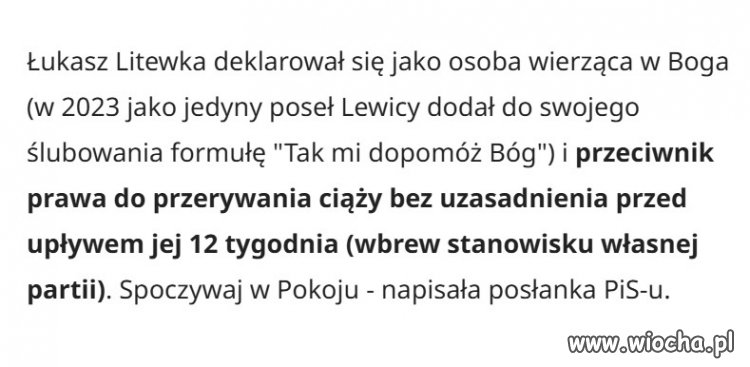 Wpis w necie Chorosińskiej