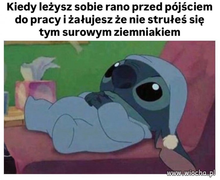 Trzeba było zjeść surowego ziemniaka
