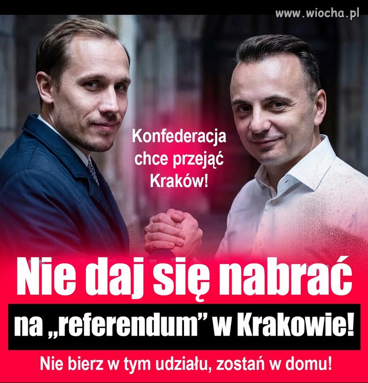 Nie bierzcie udziału w brudnej grze PiSu, Konfederacji i Gibały!