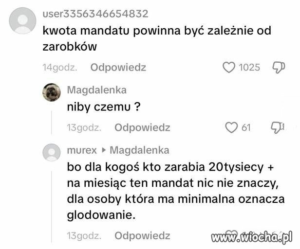 Kwota mandatu powinna być zależna od zarobków