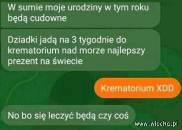 Oho tak sobie myślę, że tam 
