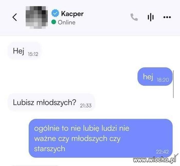 Ogólnie to nie lubię ludzi
