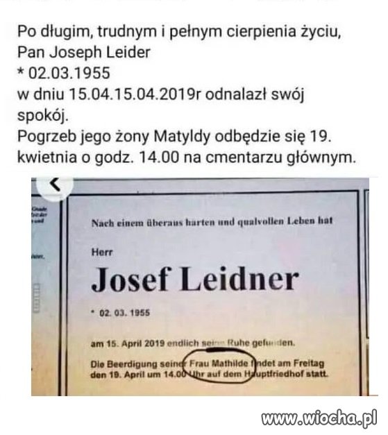 Uwolnił się od francy która psuła mu krew...
