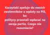 Moze politycy PiSu juz nie wierza w Kaczynskiego?