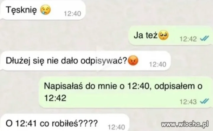 O 12:41 co robiłeś?