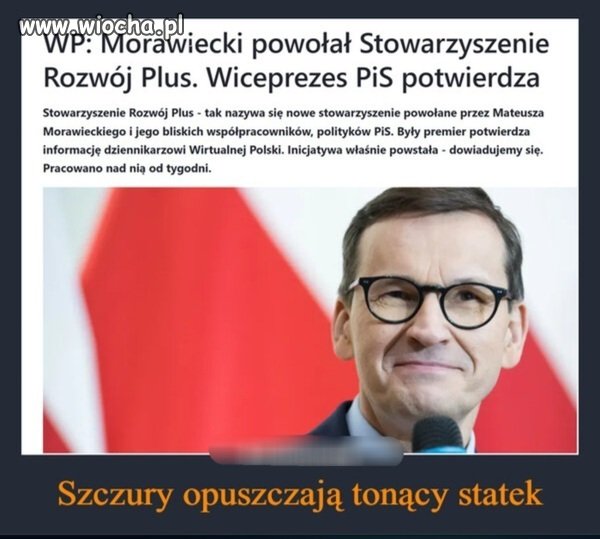 Szczury opuszczają tonący statek 
