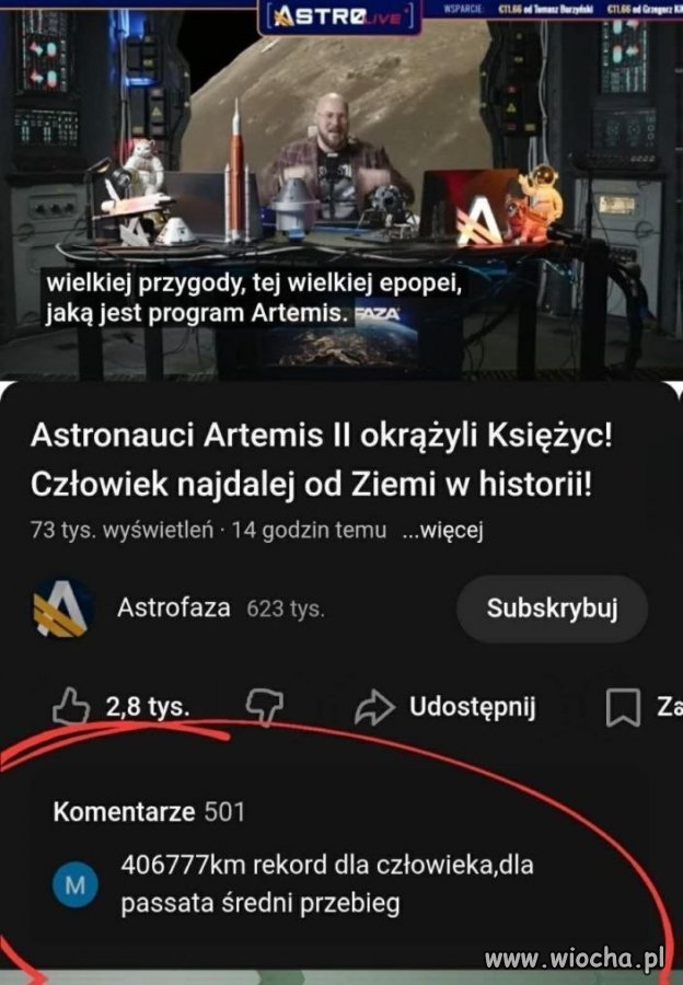 Dla passata średni przebieg