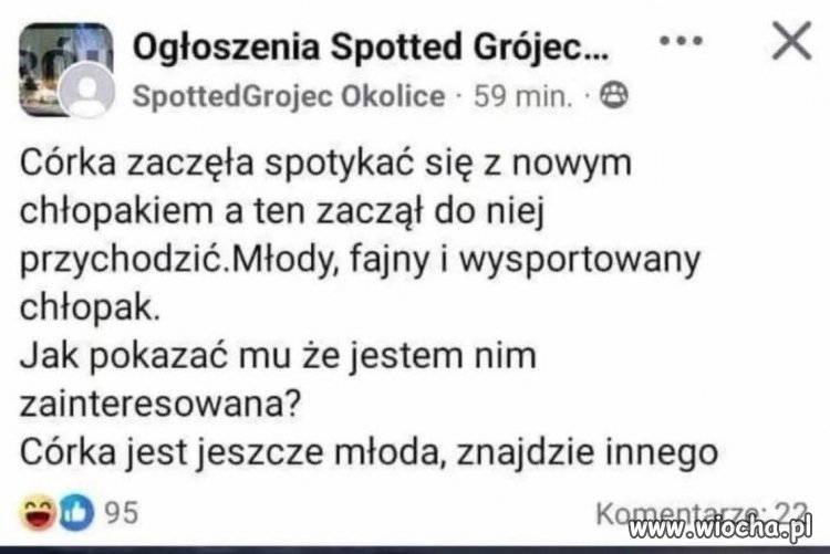 Córka jest jeszcze młoda