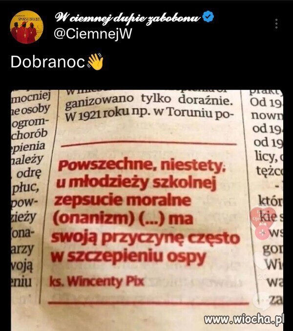 Patointeligecja kościoła i księży 