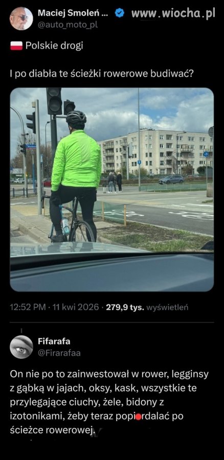 Za takie coś to rower zabrać, mandat wlepić 