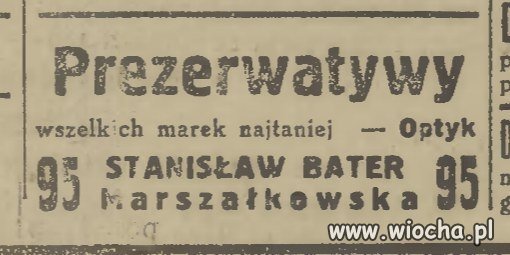 Prezerwatywy wszelkich marek
