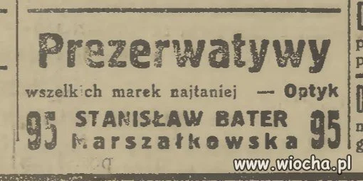 Prezerwatywy wszelkich marek