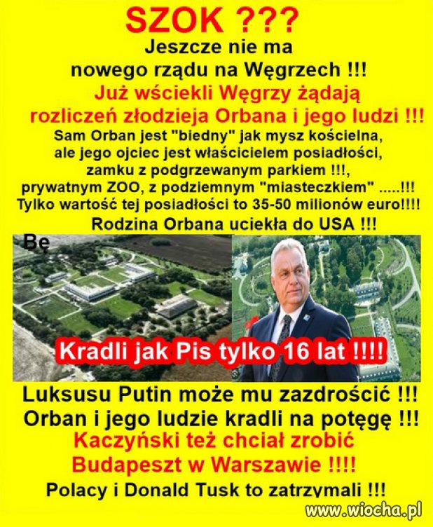 A mial byc Budapeszt Kaczynskiego w Warszawie...