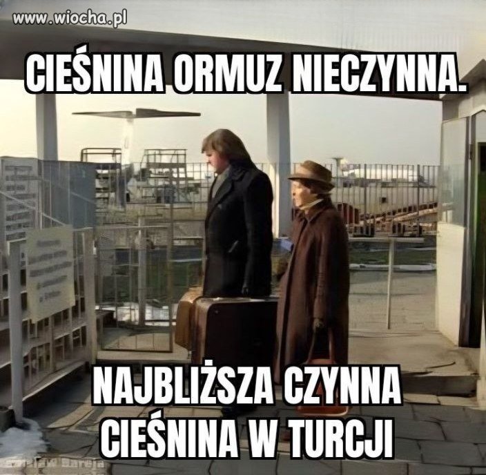 Ale to mama ma płynąć cieśniną